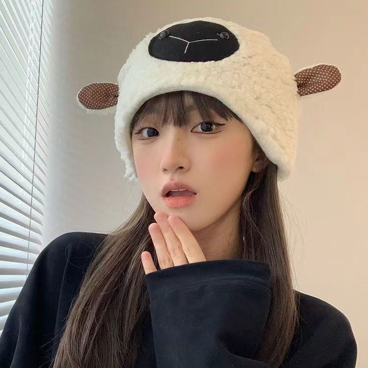 검은 코 양 플러시 모자, 매우 부드럽고 따뜻한 여성  - Santa Hat Plush 리뷰 및 가격