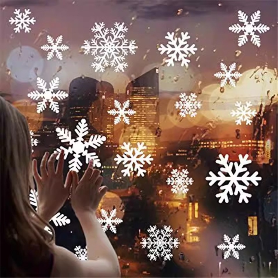 1 세트 눈송이 창 스티커 일회용 크리스마스 창 데칼  - Snowflake Window Decal 리뷰 및 가격