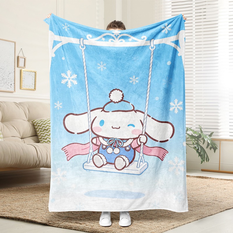 산리오 담요 시나모롤 겨울 스윙 플러시 담요, 눈송이  - Christmas Throw Blanket 리뷰 및 가격