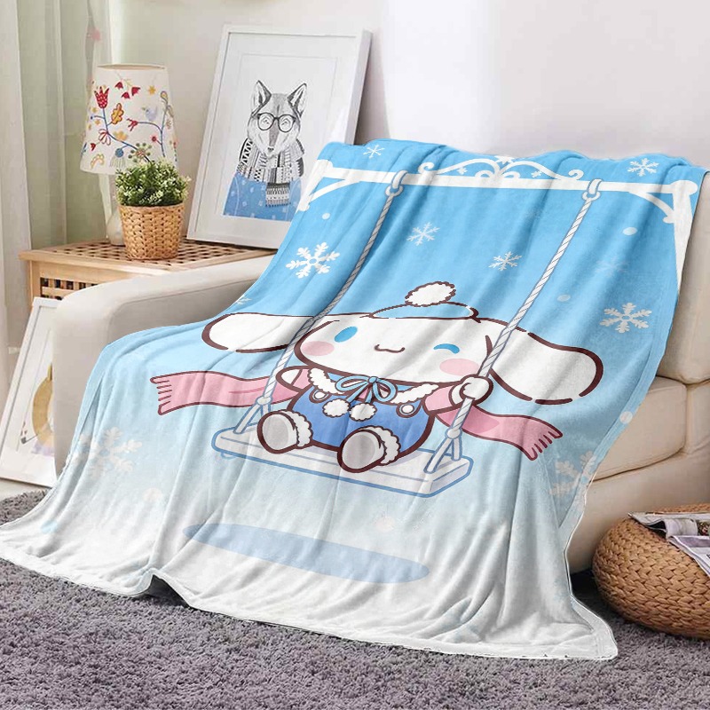 산리오 담요 시나모롤 겨울 스윙 플러시 담요, 눈송이  - Christmas Throw Blanket 리뷰 및 가격