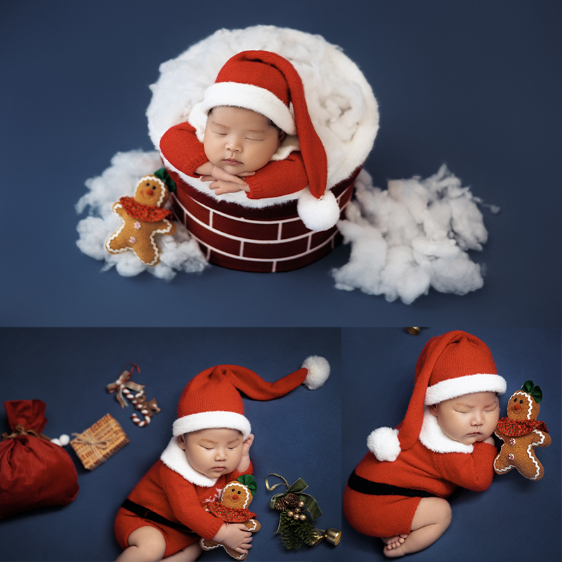 산타 클로스 신생아 사진 의류 아기 크리스마스 모자 롬 - Elf Costume Christmas 리뷰 및 가격