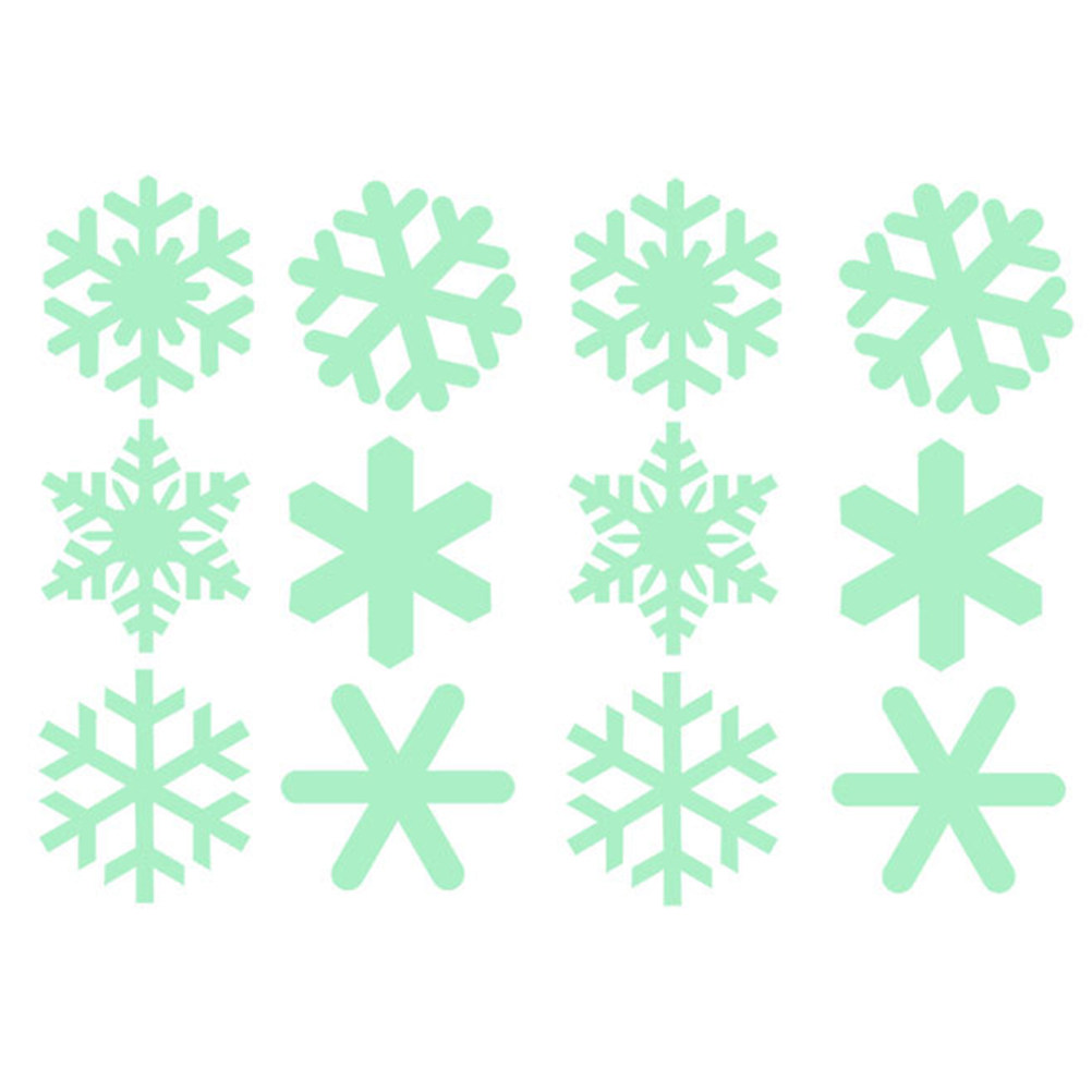 1세트 발광 눈송이 벽 스티커 크리스마스 야광 벽화 데 - Snowflake Window Decal 리뷰 및 가격
